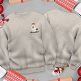 Little Ghost Ice Coffee - Personalized Halloween Ugly Sweater