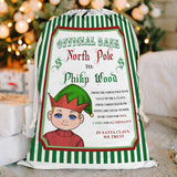 Official Bank North Pole - Personalized grandson Drawstring Tote Bag