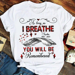 On se souviendra de toi - T-shirt et sweat à capuche commémoratifs personnalisés