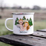 Together Is Our Favorite Place To Be - Personalized Camping Enamel Mug