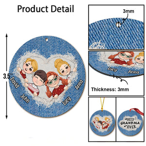 Best Grandma / Mom Ever - Personalized Grandma Ornament