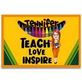 Teach Love Inspire - Personalized Teacher Doormat