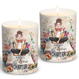 Just One More Chapter - Personalized Book Candle With Wooden Lid