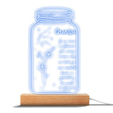 If I Had A Star Birth Flower Zodiac Sign - Gift for mom, grandma, daughter, wife, girlfriend, dad, grandpa, boyfriend, husband - Personalized Shaped Plaque Light Base