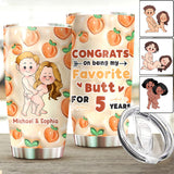 Congrats On Being My Favorite Butt - gift for girlfriend, boyfriend, wife, husband - Personalized Tumbler