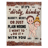 Partner In Crime - Personalized Couple Blanket