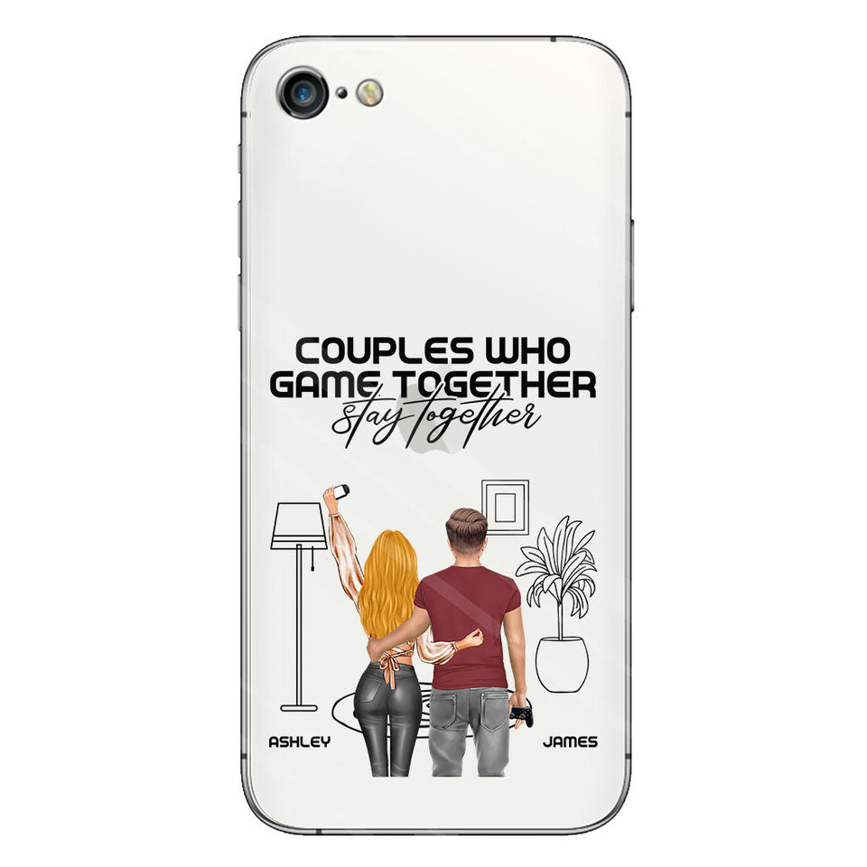 Couples Who Game Together Stay Together - Personalized Video Game Clear Phone Case
