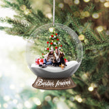 Besties Forever - Personalized Bestie Transparent Ornament
