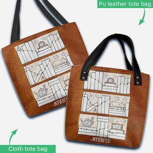 Four Seasons Reading Tracker - Personalized Book Tote Bag