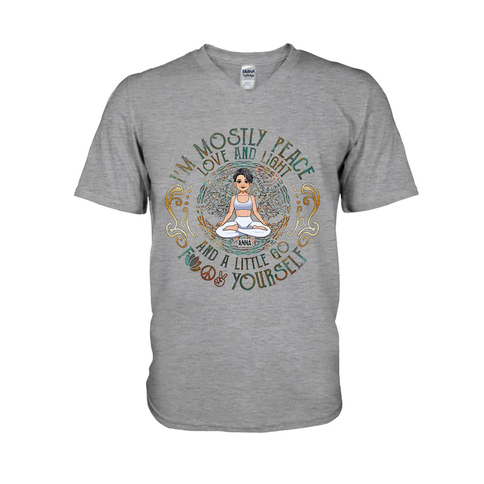 I'm Mostly Peace - Personalized Yoga T-shirt And Hoodie