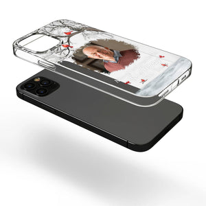Je suis toujours avec toi - Coque de téléphone transparente personnalisée en hommage à un être cher