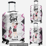 Golf Instruction - Golf gift for her, girlfriend, wife, daughter - Personalized Luggage Cover