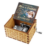 Mother's Love Is Forever - Gift for mom, daughter, son - Personalized Hand Crank Music Box
