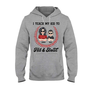 I Teach My Kid - Personalized Baseball T-shirt and Hoodie