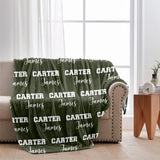 Custom Name Pattern - Personalized grandson Blanket