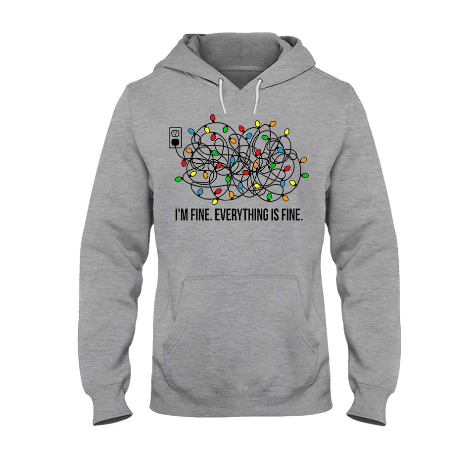 I'm Fine - Christmas T-shirt And Hoodie
