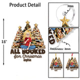 All Booked For Christmas - Personalized Book Transparent Ornament
