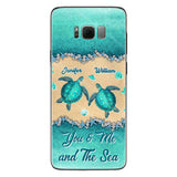 Salty Lil' Beach - Personalized Turtle Phone Case