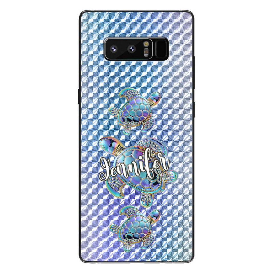 Salty Lil Beach - Personalized Turtle Clear Phone Case