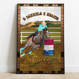 3 Barrels 2 Hearts 1 Dream - Personalized Horse Canvas And Poster