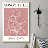 Wedding Song Lyrics Print - Personalized Husband And Wife Canvas And Poster