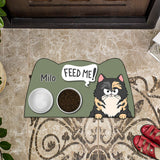 Feed Me! - Personalized Dog Shaped Doormat