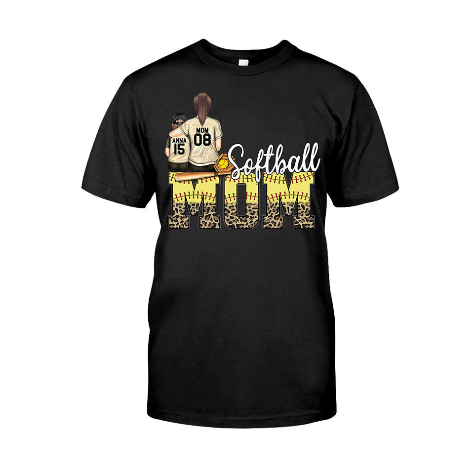 Softball Mom - Softball gift for mom - Personalized T-shirt And Hoodie