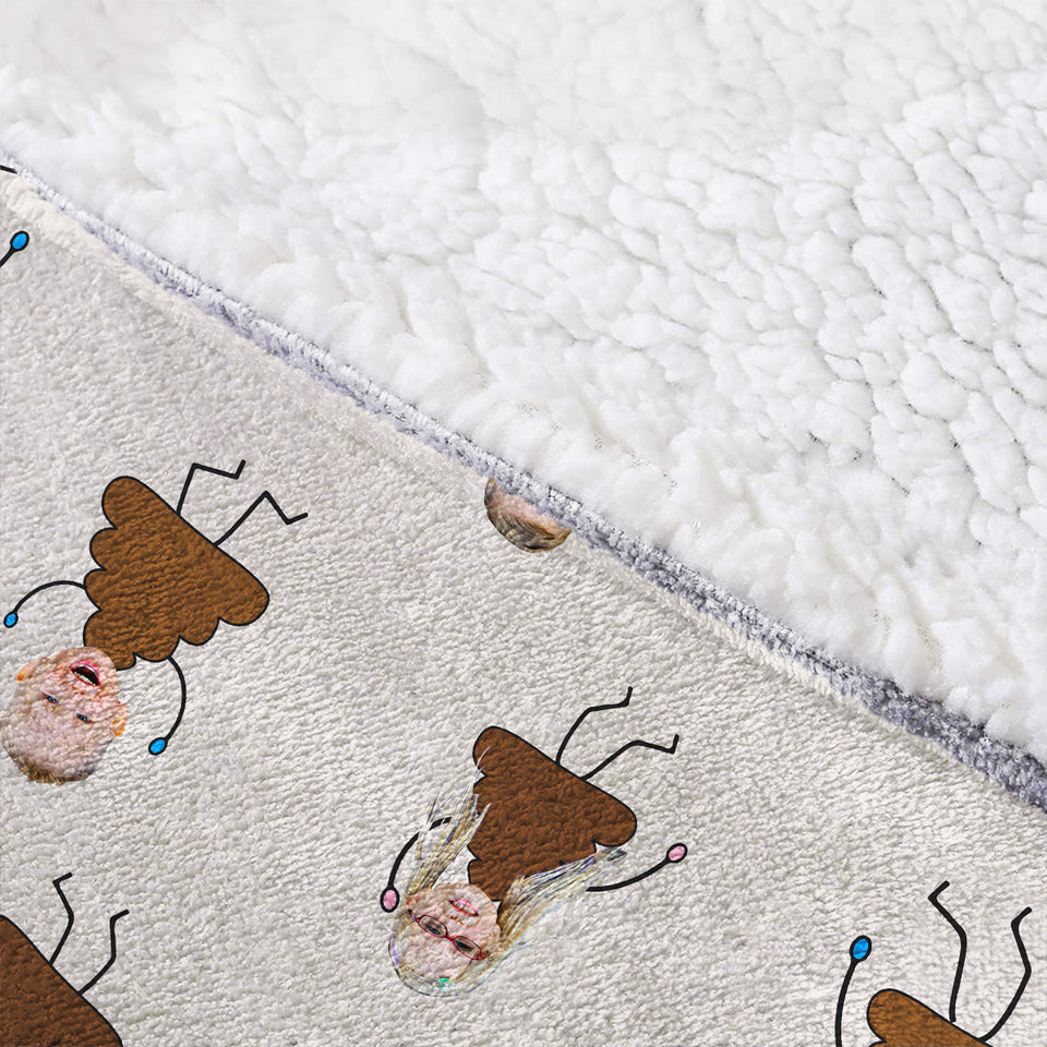 Grandma's Little Cuties - Gift for grandma, mom, dad, grandpa - Personalized Blanket Hoodie