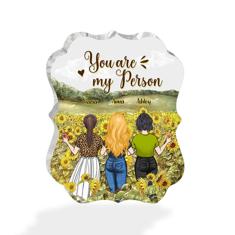 Bestie Forever - Bestie gift for sister - Personalized Custom Shaped Acrylic Plaque