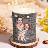 Smells Like My Man - Personalized Couple Candle With Wooden Lid