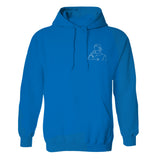 Custom Line Art - Personalized Step Dad Embroidered Hoodie
