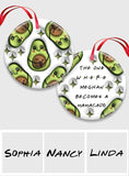 Mamacado - Personalized Pregnancy Ceramic Circle Ornament