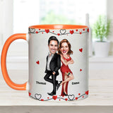 Congrats On Being My Husband - Personalized Couple Accent Mug