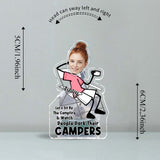 Let's Sit By The Campfire And Watch People Park Their Campers - Personalized Camping Custom Shaking Head