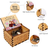 And So Together They Built A Life They Loved - Couple gift for husband, wife, boyfriend, girlfriend - Personalized Hand Crank Music Box