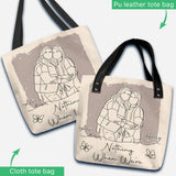 Nothing Makes Sense When We're Apart - Personalized Bestie Tote Bag