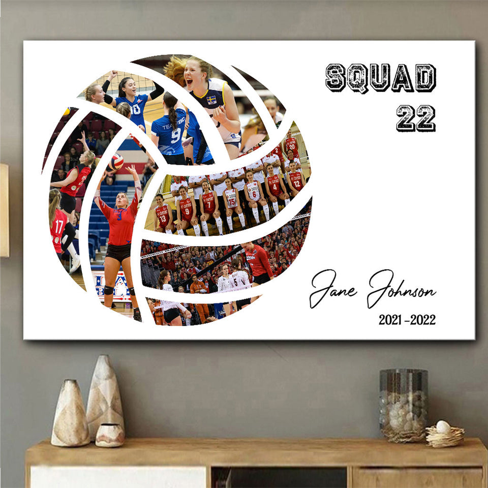 Love Volleyball - Personalized Volleyball Canvas And Poster