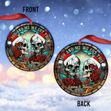 Skull Couple - Personalized Skull Ornament