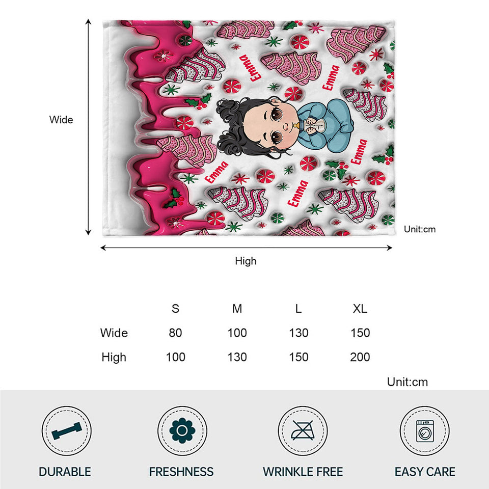 Merry Christmas Kids - Personalized Kid Blanket