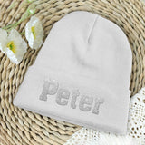 Custom Name - Personalized Kid Embroidered Beanie