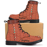 Namaste - Personalized Yoga Leather Boots