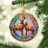 God Blessed The Broken Road - Personalized Hunting Ornament