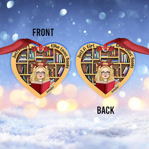 Just A Girl Who Loves Book - Personalized Book Ornament