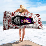I Myself Am Strange and Unusual - Personalized Witch Beach Towel