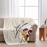 Love Is Go To Bed At 9PM With You - gift for wife, boyfriend - Personalized Blanket