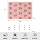 Custom Cat Face - Personalized Cat Blanket