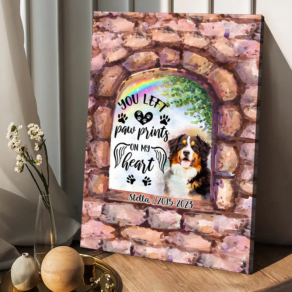 No Longer By My Side - Personalized Dog Canvas And Poster