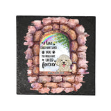 No Longer By My Side - Personalized Dog Square Shaped Stone