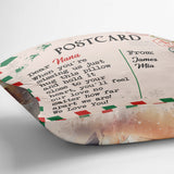 Dear Nana Postcard - Personalized Grandma Throw Pillow