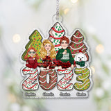 Merry Christmas - Personalized Family Transparent Ornament
